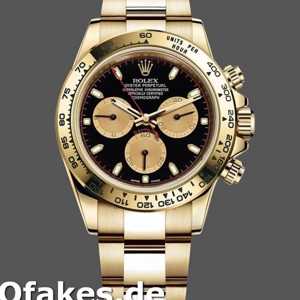 Replica Rolex Daytona 116528 Gelbgold Schwarz Paul Newman Zifferblatt 40mm Herren Replica Uhren
