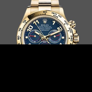 Replica Rolex Daytona 116528 Gelbgold Blaues Rennzifferblatt 40mm Herren Replica Uhren