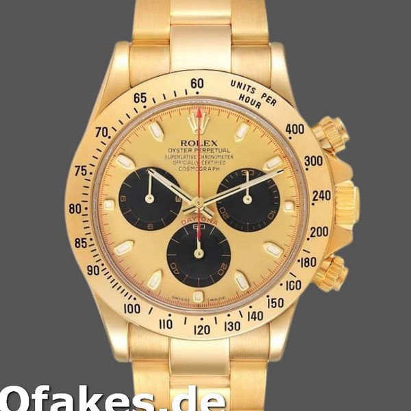 Replica Rolex Daytona 116528 Gelbgold Champagner Zifferblatt 40mm Herren Replica Uhren
