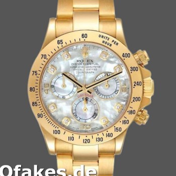 Replica Rolex Daytona 116528 Gelbgold MOP Diamant 40mm Herren Replica Uhren