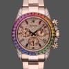 Replica Rolex Daytona 116595RBOW 'Rainbow' Rose Gold Pave Diamond Dial Sapphir