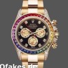 Replica Rolex Daytona 116598 Gelbgold Schwarzes Diamant-Zifferblatt 40MM Herren Replica Uhren