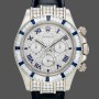 Replica Rolex Daytona 116599 Pave Diamond Dial Blue Leather Strap 40mm Herren Replica Uhren