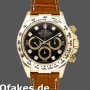 Replica Rolex Daytona 16518 Black Diamond Dial Lederarmband 40mm Herren Replica Uhren