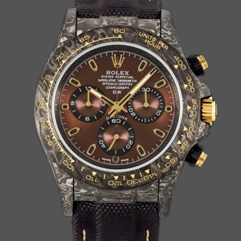 Replica Rolex Daytona 40mm DIW Carbon Case Chocolate Dial Nylon Strap Herrenuhr