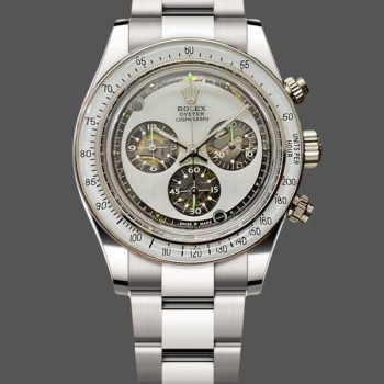 Replica Rolex Daytona Cosmograph Artisans De Geneve Edition White Dial Herrenuhr