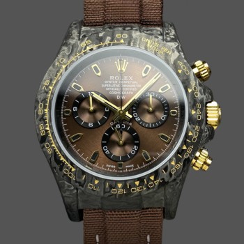 Replica Rolex Daytona DiW Black Gold Customised NTPT Carbon Fiber 40mm