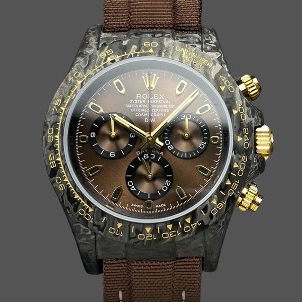 Replica Rolex Daytona DiW Black Gold Customised NTPT Carbon Fiber 40mm