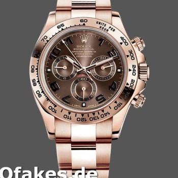 Replica Rolex Daytona m116505 Everose Gold Brown Dial 40MM Herren Replica Uhren
