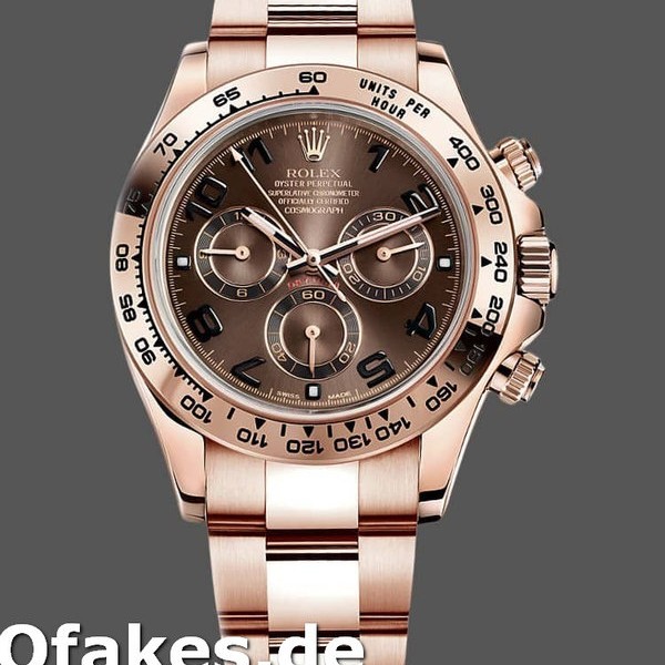 Replica Rolex Daytona m116505 Everose Gold Brown Dial 40MM Herren Replica Uhren