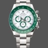 Replica Rolex Daytona Oyster Perpetual 116500LV Green Ceramic Bezel White Dial