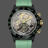 Replica Rolex Daytona PVD Ceramic Bezel GET Best Edition Green Rubber Strap