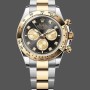 Replica Rolex Two Tone Daytona 126503 0002 Black Diamond Replica Uhren