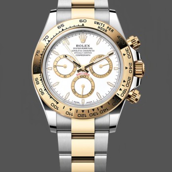 Replica Rolex Two Tone Daytona 126503 White Dial Replica Uhren