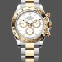 Replica Rolex Two Tone Daytona 126503 White Dial Replica Uhren