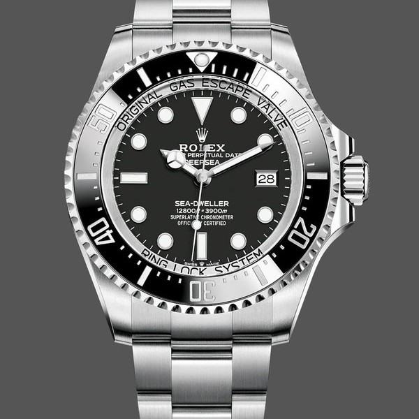 Replica Rolex Deepsea 126660 Black Dial Oyster Steel 44mm Herren Replica-Uhr