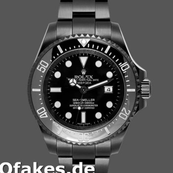 Replica Rolex Sea-Dweller Deepsea 116660 PVD/DLC Coated Stainless Steel Black Dial 44MM Herren Replica Uhren