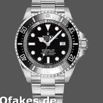 Replica Rolex Sea-Dweller Deepsea 116660 Edelstahl Schwarz Zifferblatt 44MM Herren Replica Uhren