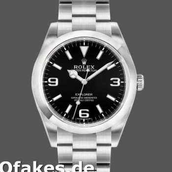 Replica Rolex Explorer 214270 Edelstahl Schwarz Zifferblatt 39mm Herren Replica Uhren