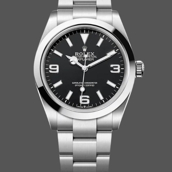Replica Rolex Explorer 224270 Edelstahl Schwarz Zifferblatt 40MM