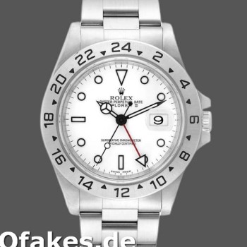 Replica Rolex Explorer II 16570 Edelstahl Weißes Zifferblatt 40MM Herren Replica Uhren