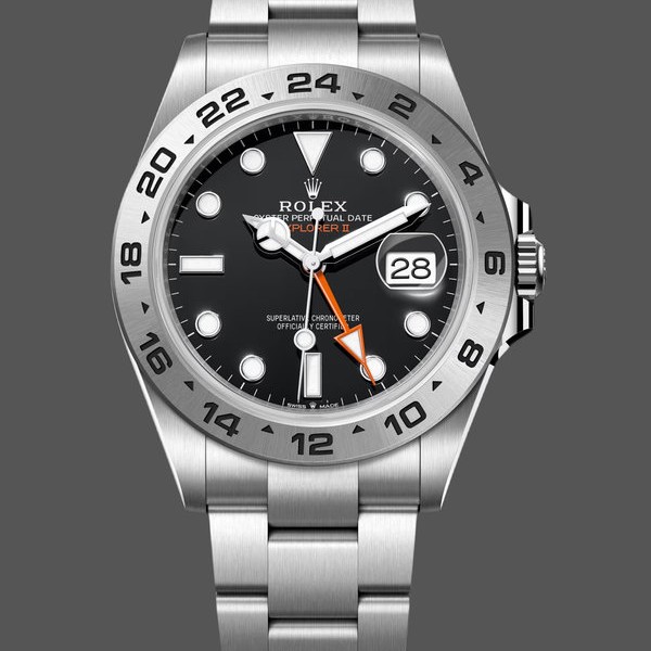 Replica Rolex Explorer II m226570 0002 Edelstahl Schwarz Zifferblatt 42MM Herren Replica Uhren