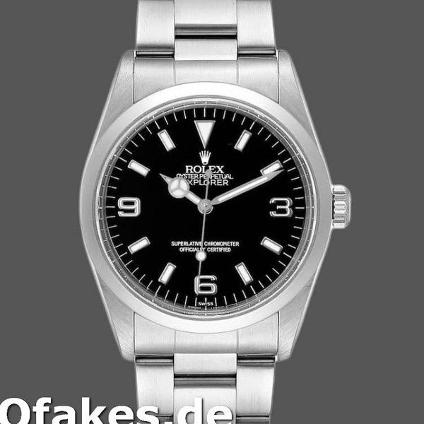 Replica Rolex Explorer SRL156 14270 Edelstahl Schwarz Zifferblatt 36MM Herren Replica Uhren