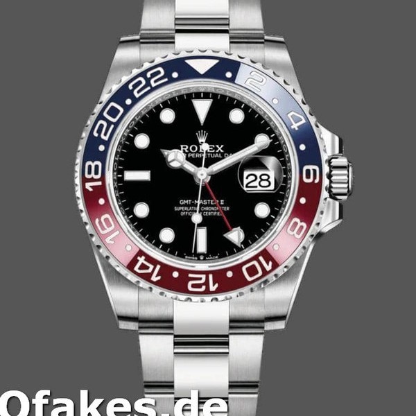 Replica Rolex GMT Master II 116719BLRO White Gold Pepsi Black Dial 40mm Herren Replica Uhren