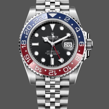 Replica Rolex GMT-Master II 126710BLRO Edelstahl Schwarz Zifferblatt 40MM Herren Replica Uhren