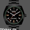 Replica Rolex Milgauss 116400GV Green Crystal Stainless Steel/PVD Black Dial 40MM Herren Replica Uhren