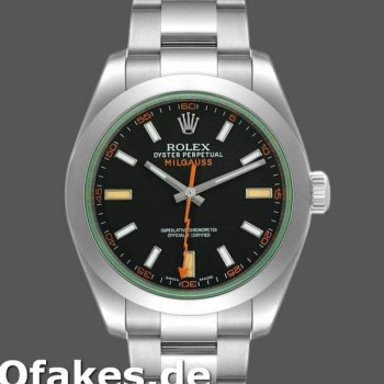 Replica Rolex Milgauss 116400GV Edelstahl Schwarz Zifferblatt 40MM Herren Replica Uhren