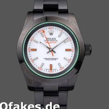 Replica Rolex Milgauss PR116610 P Edelstahl Weißes Zifferblatt 40MM Herren Replica Uhren