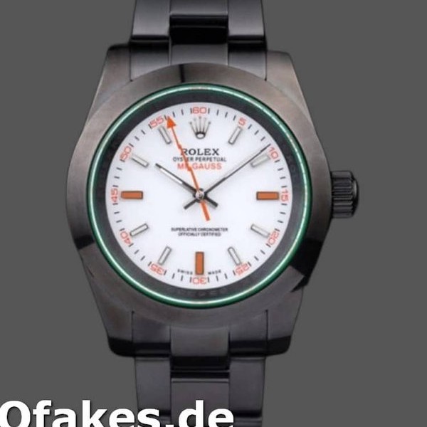 Replica Rolex Milgauss PR116610 P Edelstahl Weißes Zifferblatt 40MM Herren Replica Uhren