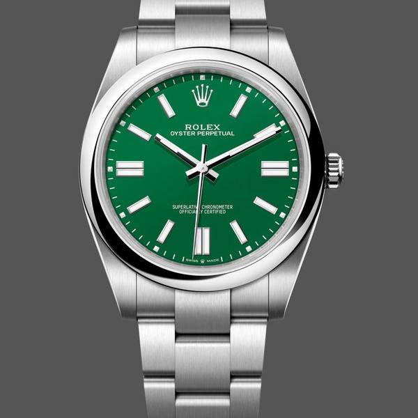 Replica Rolex Oyster Perpetual 41 Green Dial 124300 0005 Herrenuhr