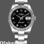 Replica Rolex Oyster Perpetual Date 115234 Black Diamond Dial 34mm Unisex Replica Uhren