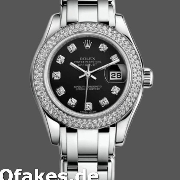 Replica Rolex Masterpiece Pearlmaster 80339 Diamant Lünette 29MM Lady Replica Uhren