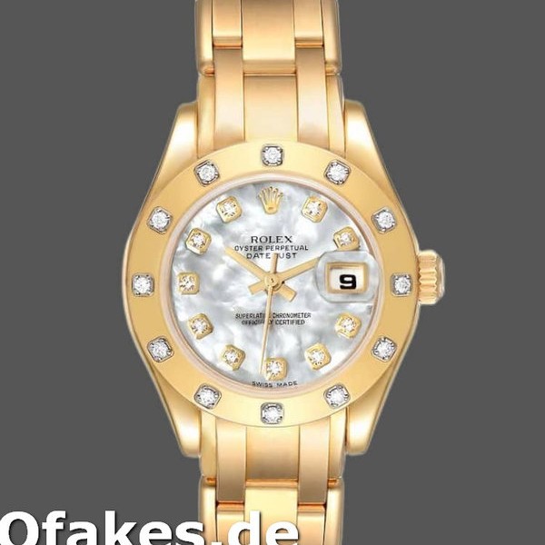 Replica Rolex Pearlmaster 80318 MOP Diamond Dial 29MM Lady Replica Uhren