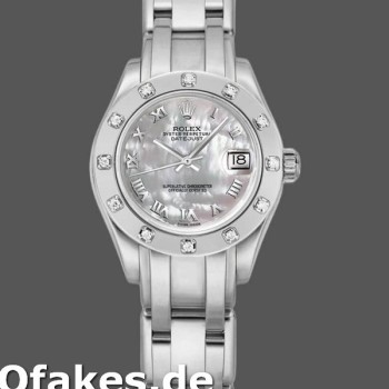 Replica Rolex Pearlmaster 80319 MOP Roman Dial 29MM Lady Replica Uhren