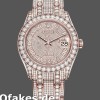 Replica Rolex Pearlmaster 86405RBR Everose Gold Paved Diamond Zifferblatt 39mm Herren Replica Uhren