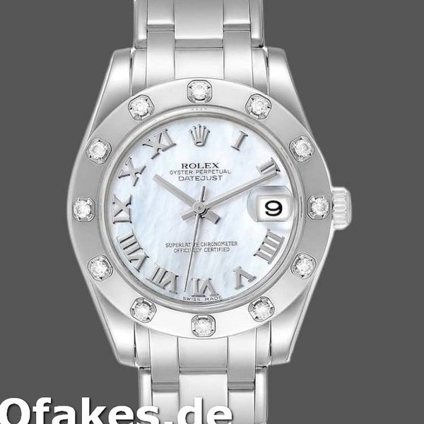Replica Rolex Pearlmaster Midsize 81319 MOP Zifferblatt 34MM Lady Replica Uhren