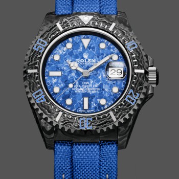 Replica Rolex Sea Dweller Customized DiW Carbon Fiber Ocean Blue Dial