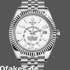 Replica Rolex Sky-Dweller 326934 Fluted Bezel White Dial 42MM Replica Uhren