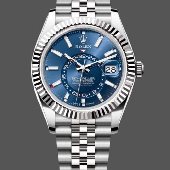 Replica Rolex Sky-Dweller 42 m336934 0006 Fluted Bezel Blue Dial Replica Uhren