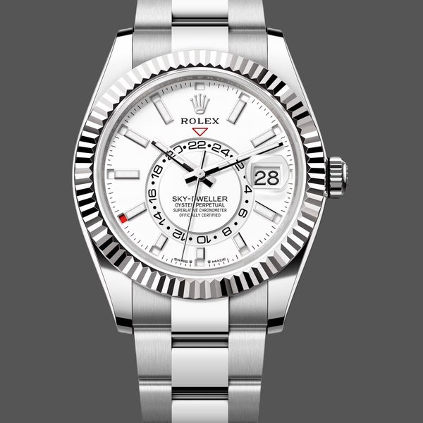 Replica Rolex Sky Dweller 42 Oystersteel White Dial m336934 0003 Herrenuhr