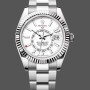 Replica Rolex Sky Dweller 42 Oystersteel White Dial m336934 0003 Herrenuhr
