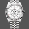Replica Rolex Sky Dweller 42 White Dial Fluted Bezel M336934 0004 Herrenuhr