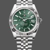 Replica Rolex Sky Dweller 42 White Gold Fluted Bezel 336934 0002 Herrenuhr