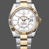 Replica Rolex Sky Dweller 42mm White Dial Stick Markers m336933 0005 Herrenuhr