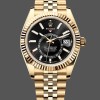 Replica Rolex Sky Dweller 42mm 18 kt Yellow Gold Black Dial m336938 0005