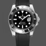 Replica Rolex Submariner 126610LN Black Rubber Strap Black Dial 41mm Herren Replica Uhren